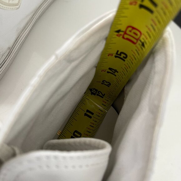 YSL Saint Laurent 561240 White Distressed Men's High Top Sneakers Shoes 46 - Picture 11 of 12